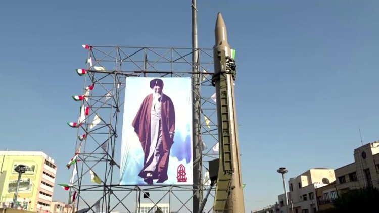 Iran displays missiles, drones on the streets