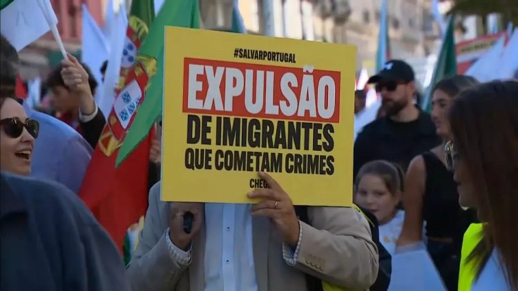 Far-right Chega protests immigration in Lisbon