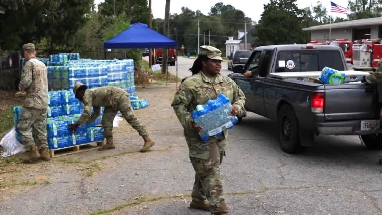 Massive relief effort follows Hurricane Helene in NC