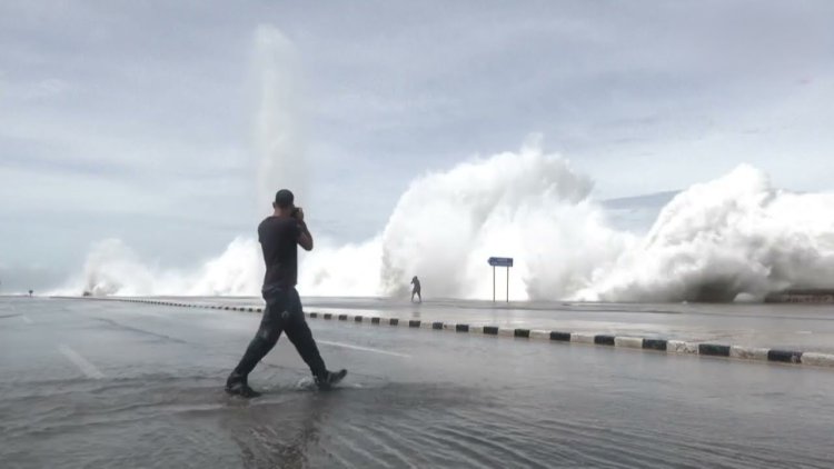 Hurricane Kirk remnants batter western Europe