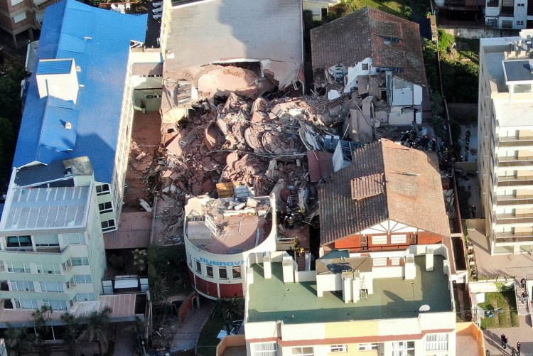 Four arrested after fatal hotel collapse in Argentina