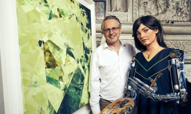 Robot artist Ai-Da's painting sells for $1.32M