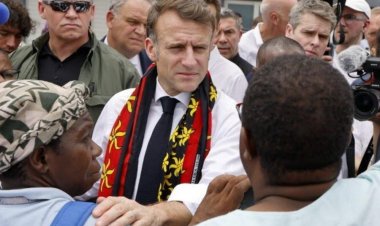 Macron faces protests in storm-hit Mayotte