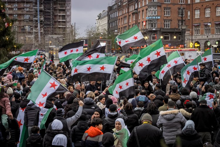 Syrians in Berlin celebrate Assad's ouster