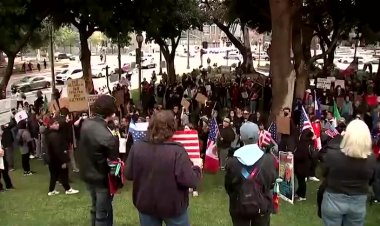 Protests in LA enter fourth day over immigration