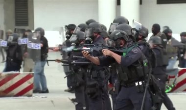 Clashes erupt in LA after ICE raids