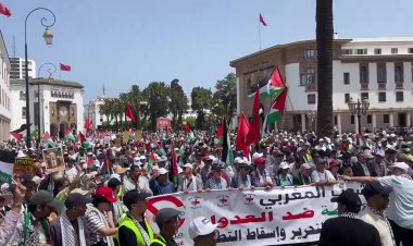 Thousands rally in Rabat for Palestine