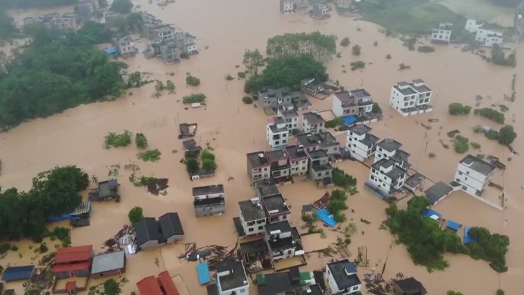 Historic floods hit Huaiji after Typhoon Wutip