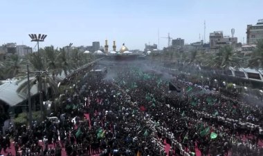 Massive crowds mark Ashura in Karbala