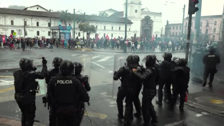 Protests erupt in Ecuador over fuel cuts