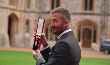 David Beckham receives knighthood