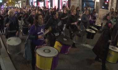 Madrid march condemns gender violence