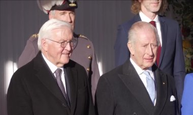 King Charles welcomes German president