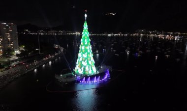 Rio launches festive Christmas tree display