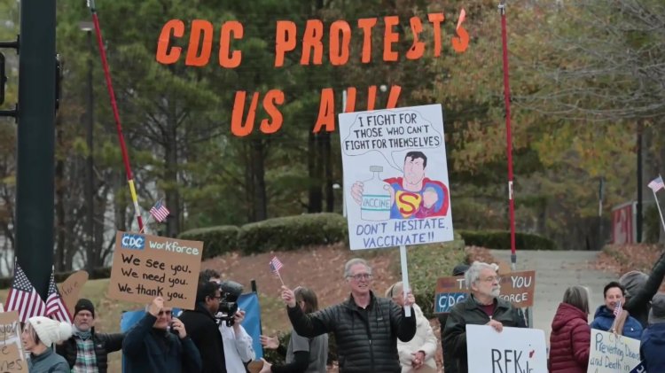 Protests hit CDC vaccine panel meeting