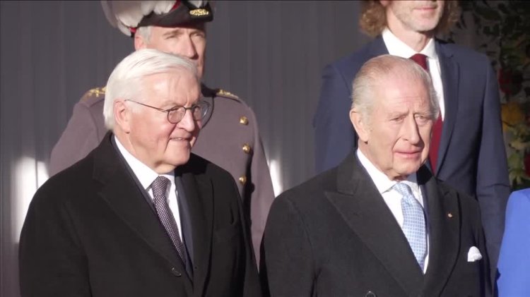 King Charles welcomes German president