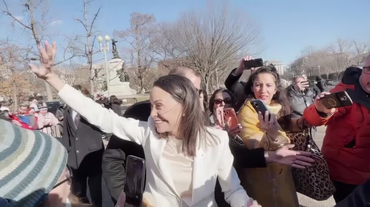 María Corina Machado meets Trump at White House