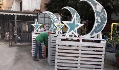Beirut turns waste into Ramadan decor