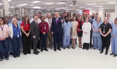 Trump visits Ohio science factory