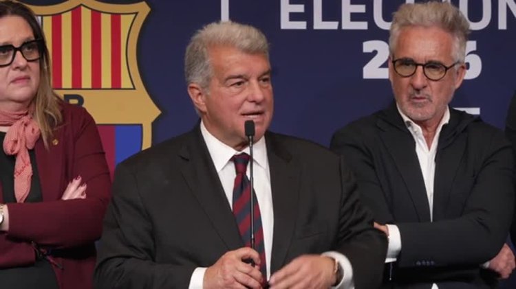 Laporta re-elected Barcelona president