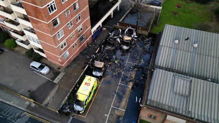 Arson attack targets London ambulances