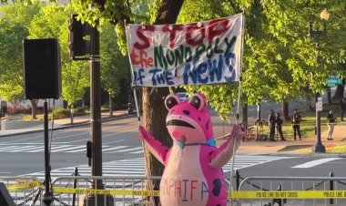 Protest targets $110bn media merger