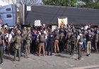 Protesters clash with ICE agents in Newark