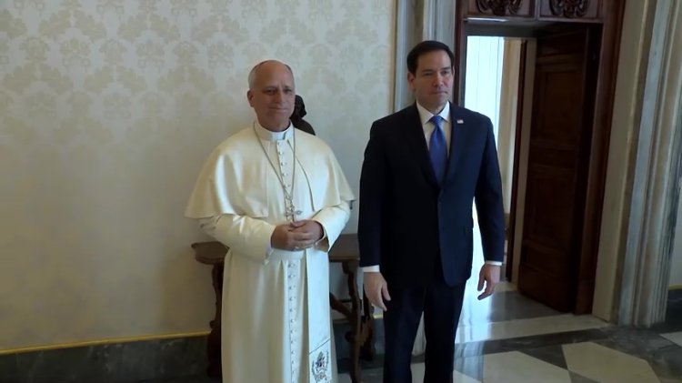 Marco Rubio meets Pope Leo at Vatican