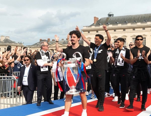 PSG celebrates Champions League triumph