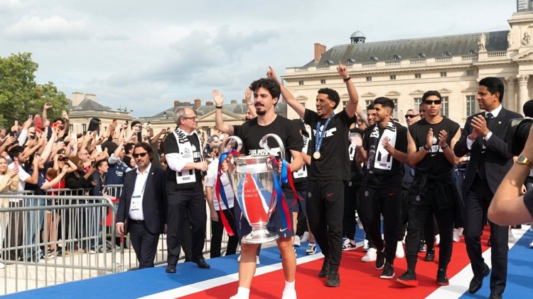 PSG celebrates Champions League triumph