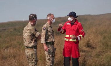 Wales deploys military for wildfire