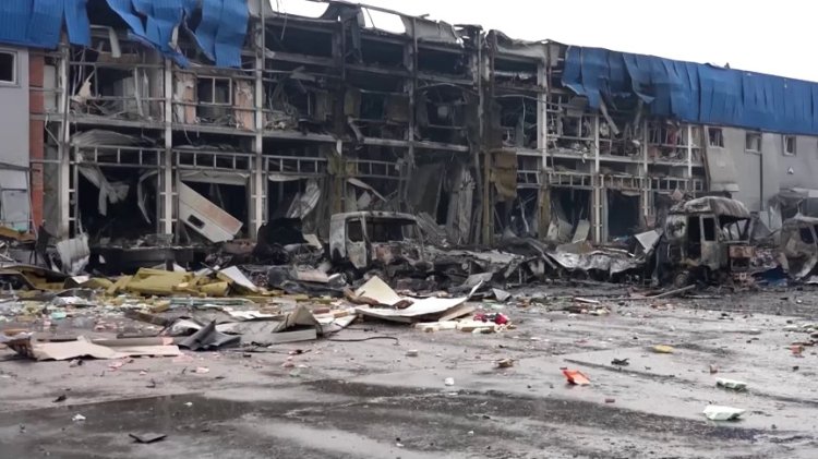 Russian missiles devastate Kyiv region logistics