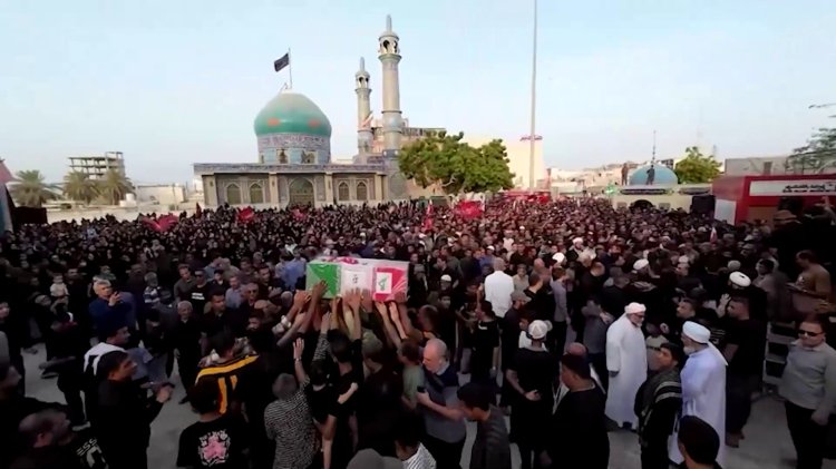 Qeshm mourns family killed in strike