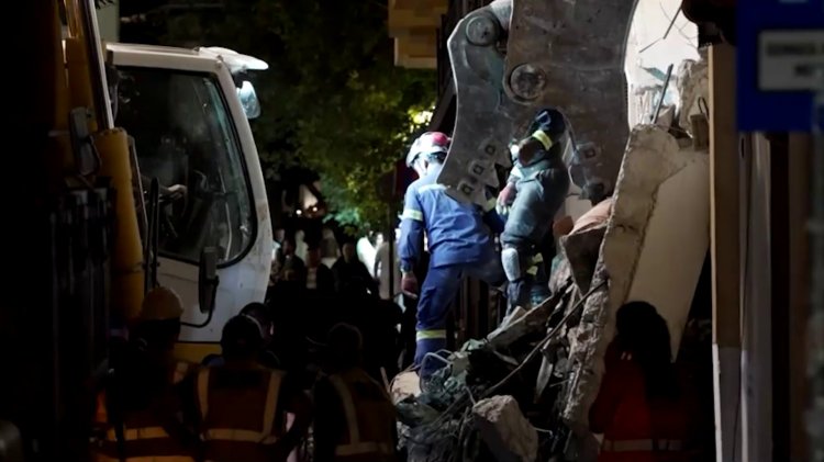Athens blast leaves six missing